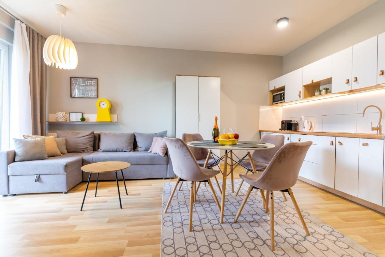 Marina Apartment - Przy Jeziorze, Taras, Tv55" Z Netflix I Prime, Parking อิวาวา ภายนอก รูปภาพ