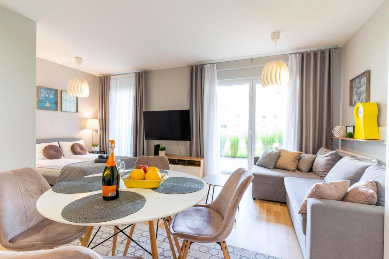 Marina Apartment - Przy Jeziorze, Taras, Tv55" Z Netflix I Prime, Parking อิวาวา ภายนอก รูปภาพ