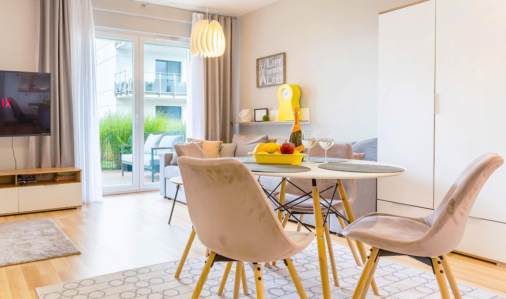 Marina Apartment - Przy Jeziorze, Taras, Tv55" Z Netflix I Prime, Parking อิวาวา ภายนอก รูปภาพ